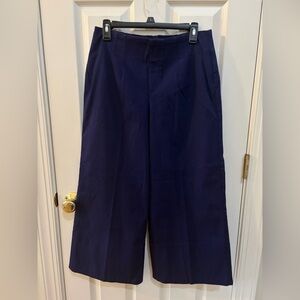 SPANX Wide Leg Stretch Twill Pants Lapis Blue Size L New With Tags